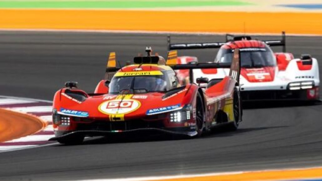Antonio Giovinazzi in azione sulla Ferrari: pole position per la Rossa nella 1812 km del Qatar &copy; Ferrari.