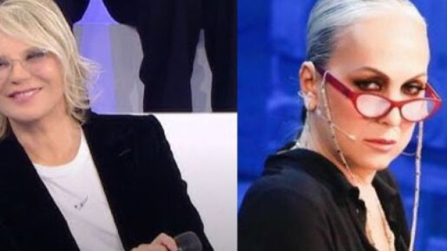 In foto Maria De Filippi e Alessandra Celentano &copy; Mediaset.