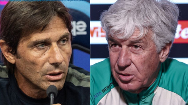Antonio Conte e Giampiero Gasperini, allenatore dell'Atalanta &copy; SSC Napoli e Atalanta BC