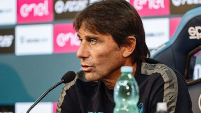 Antonio Conte, allenatore del Napoli. Foto &copy; Napoli