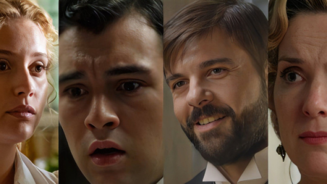 Jana, Curro, Tomas e Cruz - screenshot &copy; La Promessa.