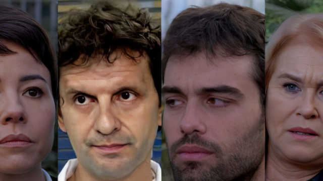 Aurora Sacchi, Daniele Fusco, Nunzio Cammarota e Ornella Bruni - screenshot &copy; Rai.