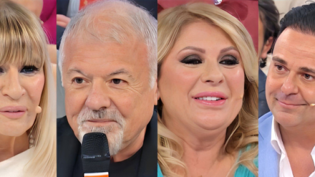 Gemma Galgani, Gian Piero, Tina Cipollari e Cosimo Dadorante - screenshot &copy; Canale 5.