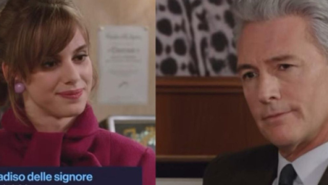 In foto Umberto e Rita de Il Paradiso delle signore &copy; Rai.