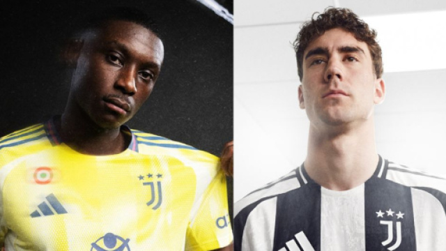 Kolo Muani e Dusan Vlahovic. Foto &copy; Juventus