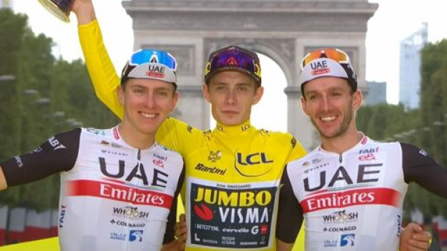 Jonas Vingegaard vincitore del Tour 2023 - &copy; YouTube Tour de France.