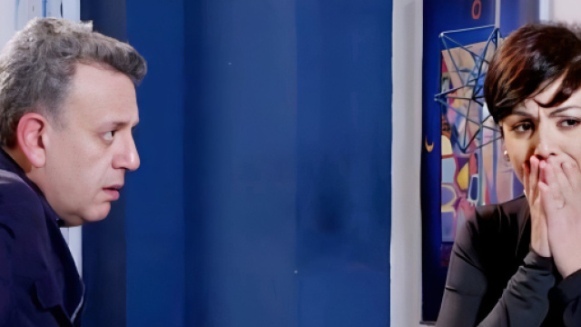 Guido Del Bue e Mariella Altieri - screenshot &copy; Un posto al sole.