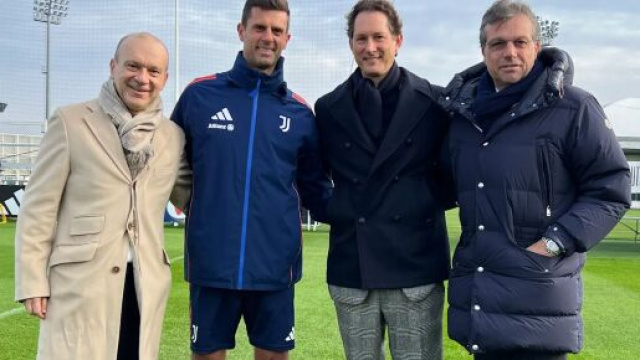Scanavino, Motta, Elkann e Giuntoli - &copy; Juventus FC