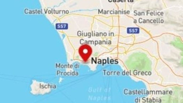 Cartina geografica della zona colpita dal sisma.