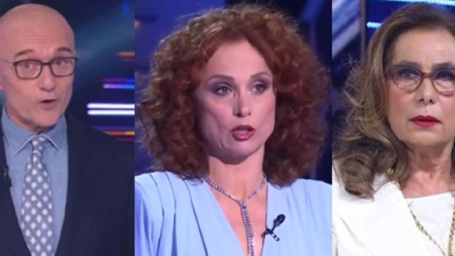 Alfonso Signorini, Beatrice Luzzi, Cesara Buonimici (&copy;Grande Fratello/Mediaset)