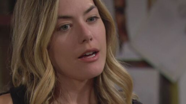 Hope Logan (Annika Noelle) in una scena di Beautiful &copy; Mediaset Infinity