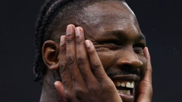 Thuram con la maglia dell'Inter sorride dopo un gol &copy; Instagram