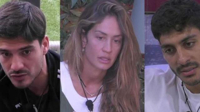 Lorenzo Spolverato, Helena Prestes e Javier Martinez (&copy;Grande Fratello/Mediaset).