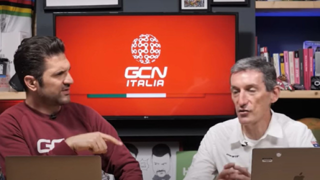 Marco Pinotti ospite del podcast GCN Italia. &copy; Immagine YouTube GCN Italia