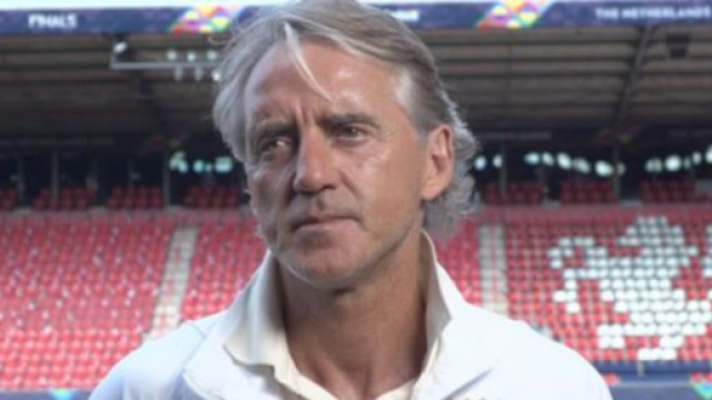 Mancini durante l'esperienza in panchina con la Nazionale &copy; FIGC