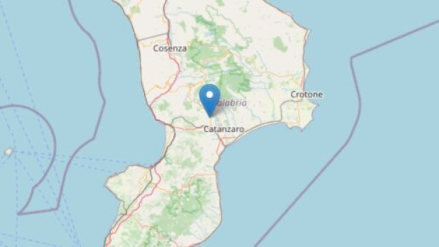 Terremoto a Tiriolo - &copy; Ingv.It.