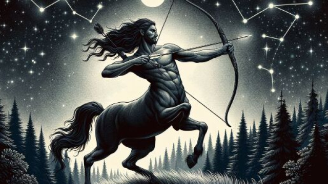 Immagine ispirata al segno favorito di oggi, Sagittario. &copy; Immagine creata con Dall-E