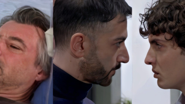 Michele Saviani e Gennaro e Vinicio Gagliotti - screenshot &copy; Un posto al sole.