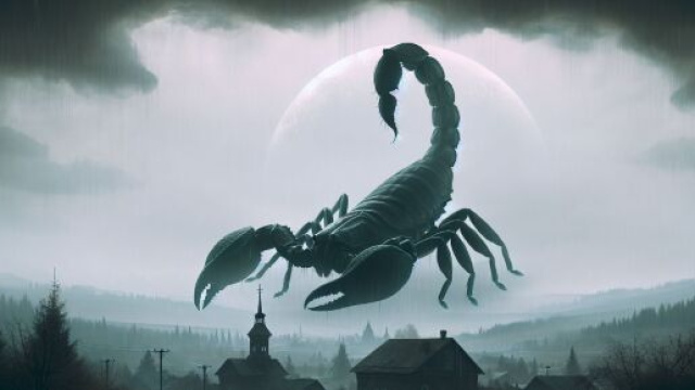 Immagine ispirata a Dark per lo Scorpione. &copy; Immagine creata con DALL-E