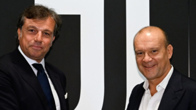 Cristiano Giuntoli e Maurizio Scanavino &copy; Pagina ufficiale Facebook Juventus