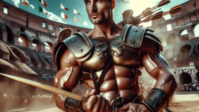 Immagine ispirata a Il Gladiatore &copy; Immagine creata con Dall-E.