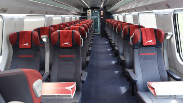 Interno di un vagone Italo &copy; Italo.