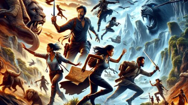 Illustrazione ispirata a un mondo guidato dallo spirito libero del Sagittario &copy; Immagine Dall-E