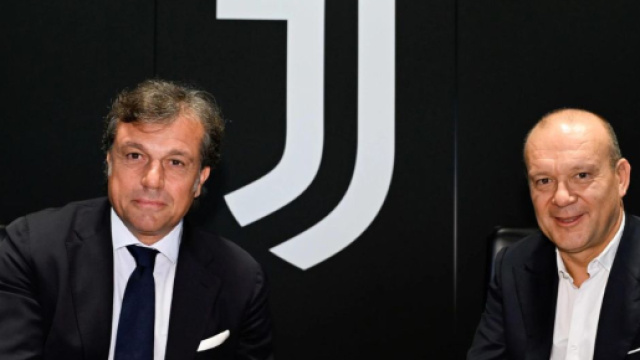 Cristiano Giuntoli e Maurizio Scanavino. Foto &copy; Juventus