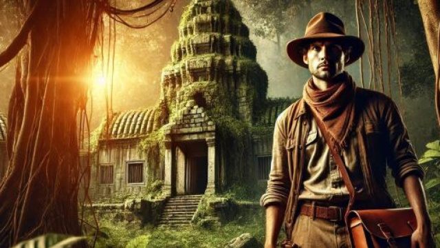 Immagine ispirata a Indiana Jones per il richiamo all'avventura dei Sagittario &copy; Immagine creata con Dall-E.