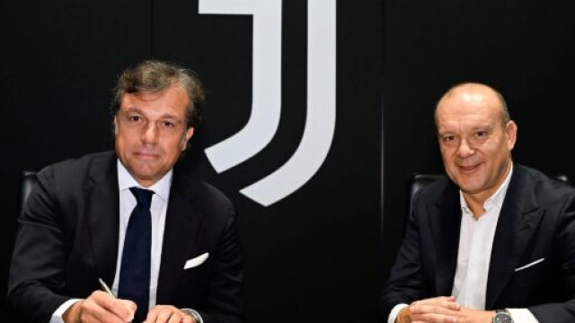 Cristiano Giuntoli e Maurizio Scanavino. Foto &copy; Juventus