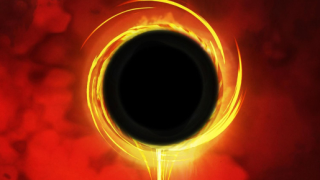 Un buco nero nell'universo in fiamme &copy; Pixabay