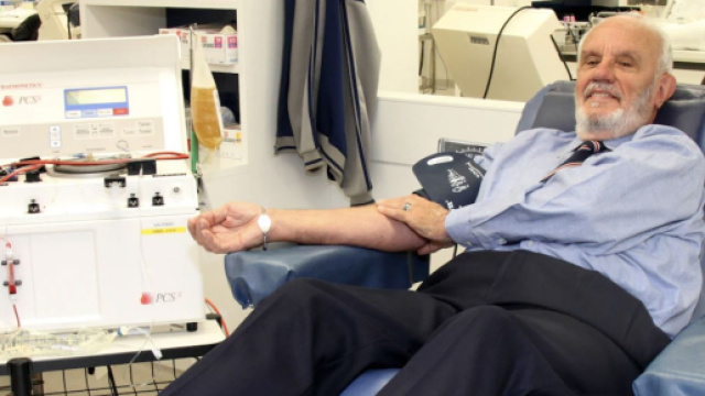 James Harrison ha donato il sangue dal 1954 al 2018 &copy; Croce rossa Australia