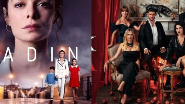 In foto il cast di La forza di una donna e Peccato Originale &copy; Mediaset