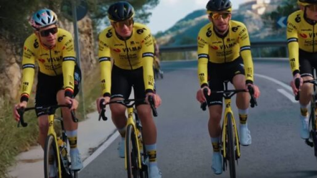 La Visma in allenamento - &copy; Youtube Visma