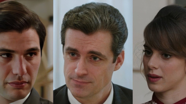 Marcello Barbieri, Tancredi Di Sant'Erasmo e Rita Marengo - screenshot &copy; Rai 1.