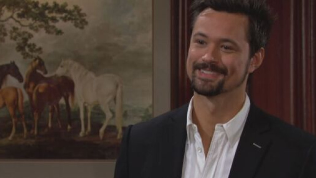 Thomas Forrester in una scena di Beautiful. &copy; Immagine Mediaset