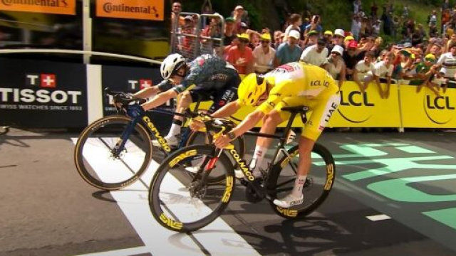 Ciclismo, Jonas Vingegaard e Tadej Pogacar - &copy; Youtube Tour de France