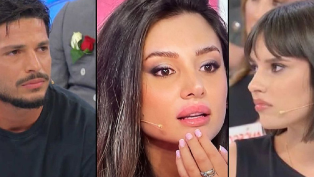 Gianmarco Steri, Cristina Ferrara e Francesca Polizzi - screenshot &copy; Canale 5.