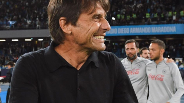 Antonio Conte, allenatore del Napoli. Foto &copy; Napoli