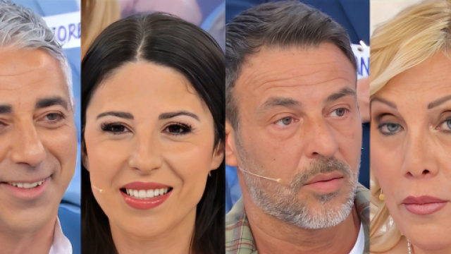 Giuseppe, Rosanna, Guido e Sabrina - screenshot &copy; Canale 5.