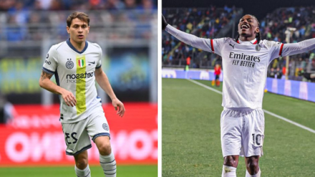 Nicol&ograve; Barella e Rafael Leao &copy; Inter FC e AC Milan