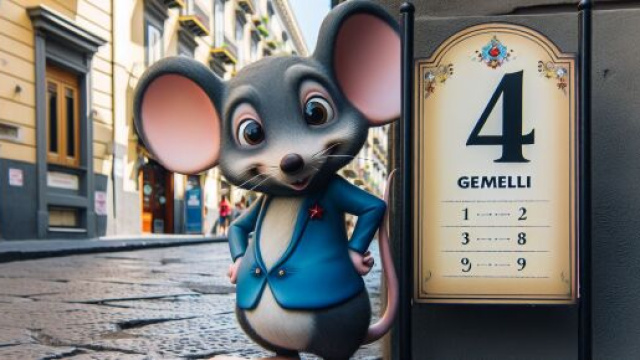Gemelli e il numero 11 della Smorfia: topolini e astuzia. &copy; Immagine creata con Dall-E