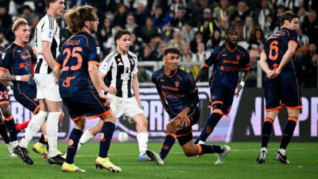 Un'azione di Juventus-Lecce &copy; X