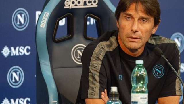 Antonio Conte, allenatore del Napoli. Foto &copy; Napoli