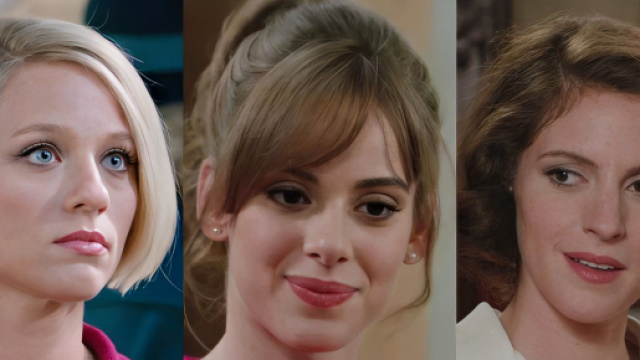 Irene Cipriani, Rita Marengo e Lucia Giorgi - screenshot &copy; Rai 1.