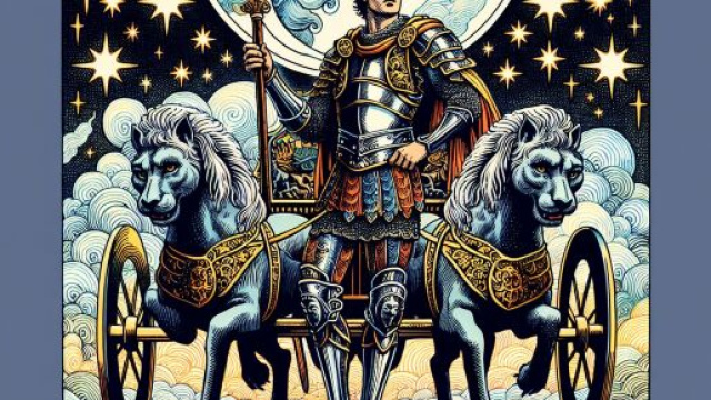 Illustrazione raffigurante il Carro nel contesto dell'Ariete. &copy; Immagine creata con Dall-E