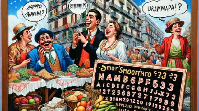 La risata per il Sagittario secondo la Smorfia napoletana. &copy; Immagine creata con Dall-E