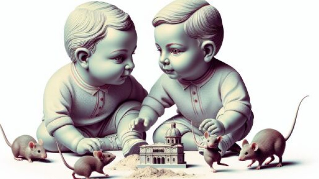 Il numero 11 dei topolini simbolizza l'ingegno e la curiosit&agrave; per i Gemelli. &copy; Immagine creata con Dall-E