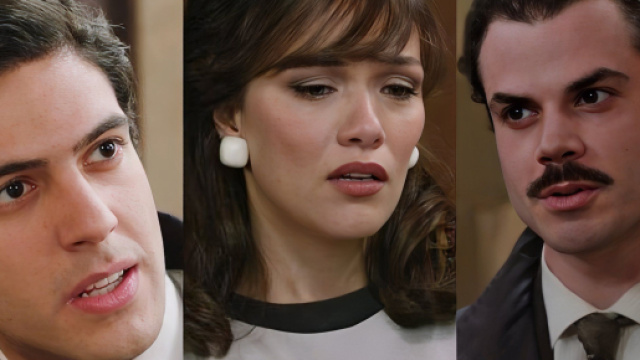 Mimmo Burgio, Marta Guarnieri e un uomo losco - screenshot &copy; Rai 1