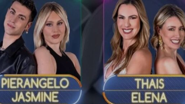Le due coppie a rischoi eliminazione in The Couple &copy; Mediaset.